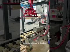 Automatic Curbstone Unloading Machine with rotate 90 degrees and stack automatically upright