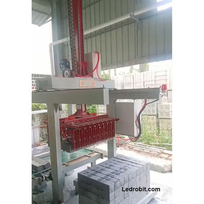 PLC Controlled Palletizing Robot Arm Payload Stacking With Safety