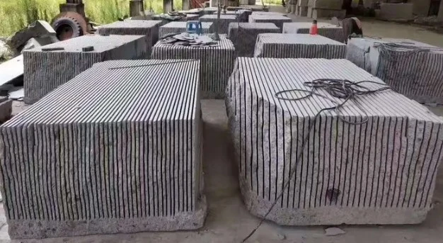 Stone Block Cutting And Unload Machine